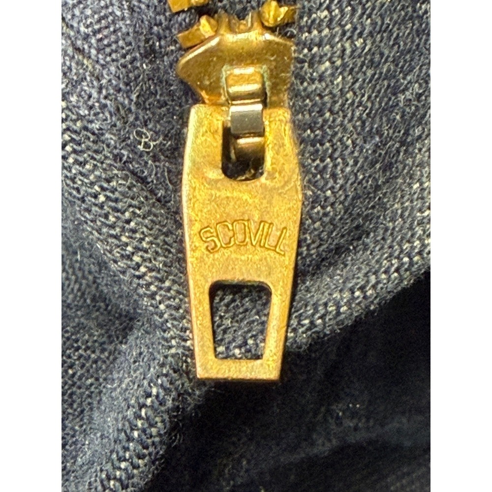 Vintage Sears Mens Overalls Union Made Perma-Prest Tradewear 40x32 Denim 70s - Picture 10 of 14
